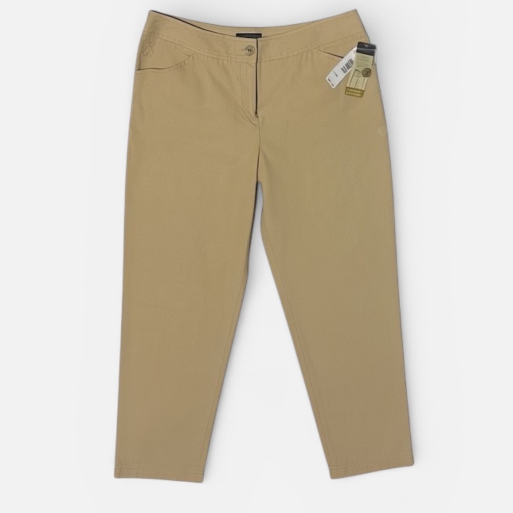 Pendleton Chino Pants Womens Size 8 Tan Casual Essentials Updated Classic NWT